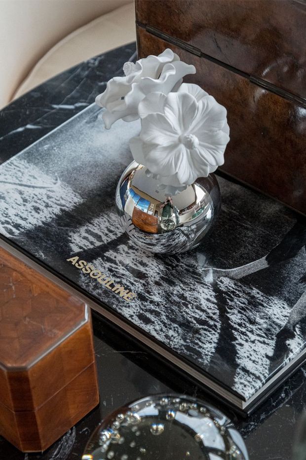 Difusor Porcelana Flor Prateado Chá Branco 250ml