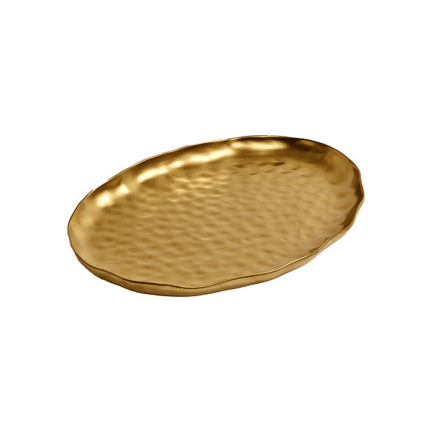 Travessa Oval Mediterrâneo Ouro