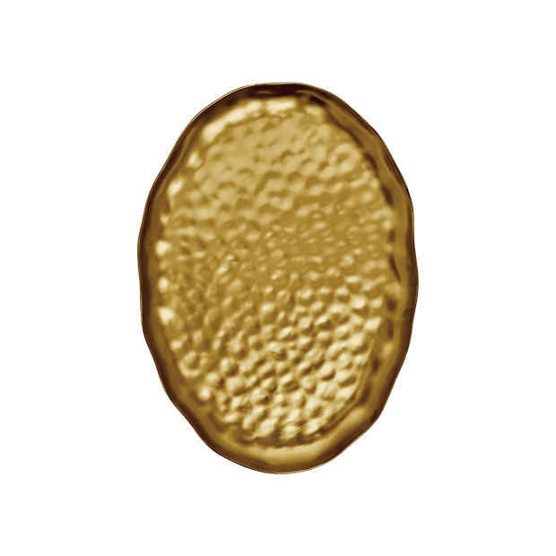 Travessa Oval Mediterrâneo Ouro