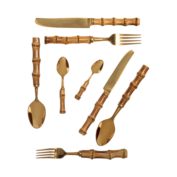 Set Talher de Mesa Angra Dourado 8 Peças
