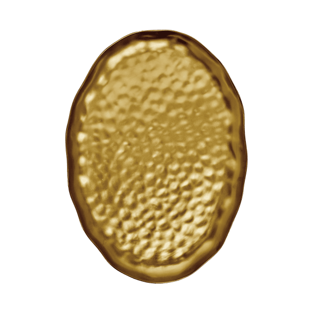 Travessa Oval Mediterrâneo Ouro GG