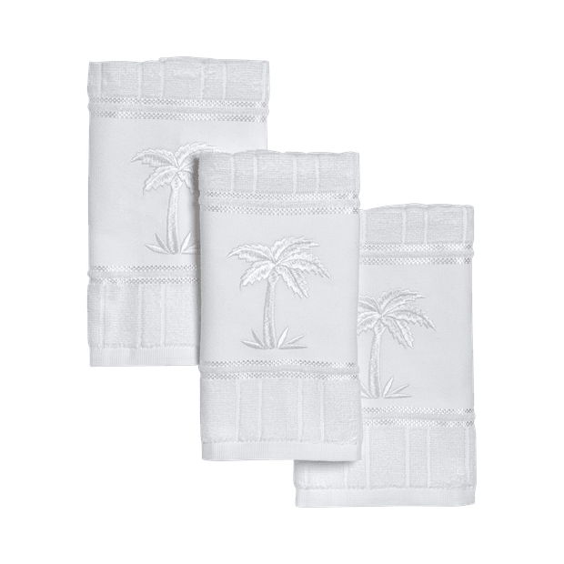 Set Toalhas de Lavabo Coqueiro 3 Peças