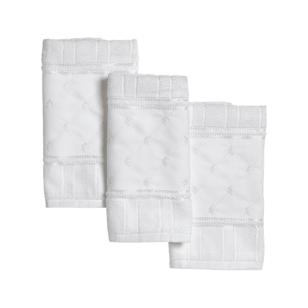 Set Toalhas de Lavabo Treliça 3 Peças