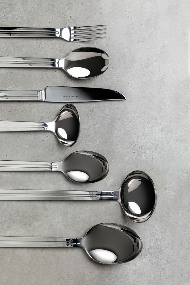 Set Talheres de Servir Metrópole Inox 7 Peças