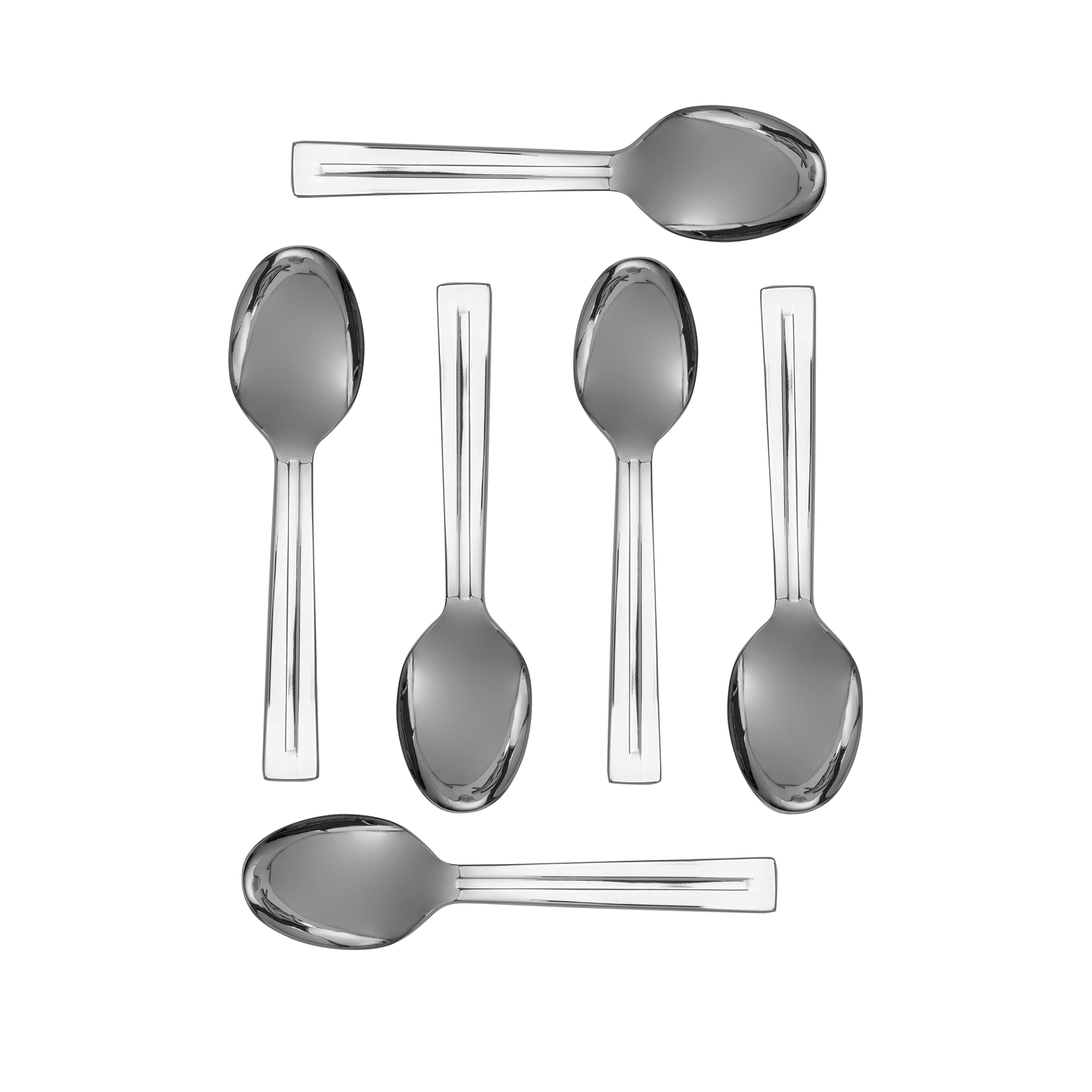 set-colheres-de-cha-metropole-prata-6-pecas