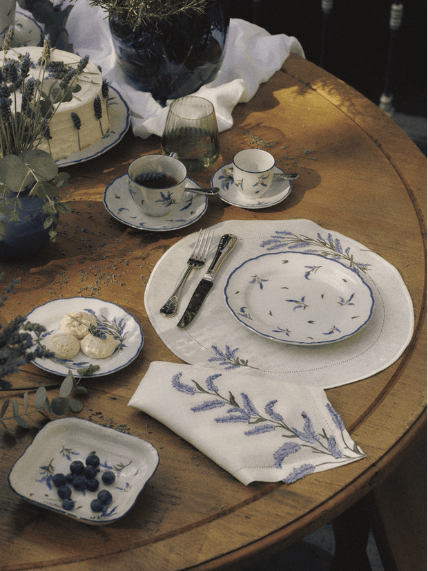 Set Prato Sobremesa Provence 2 Peças